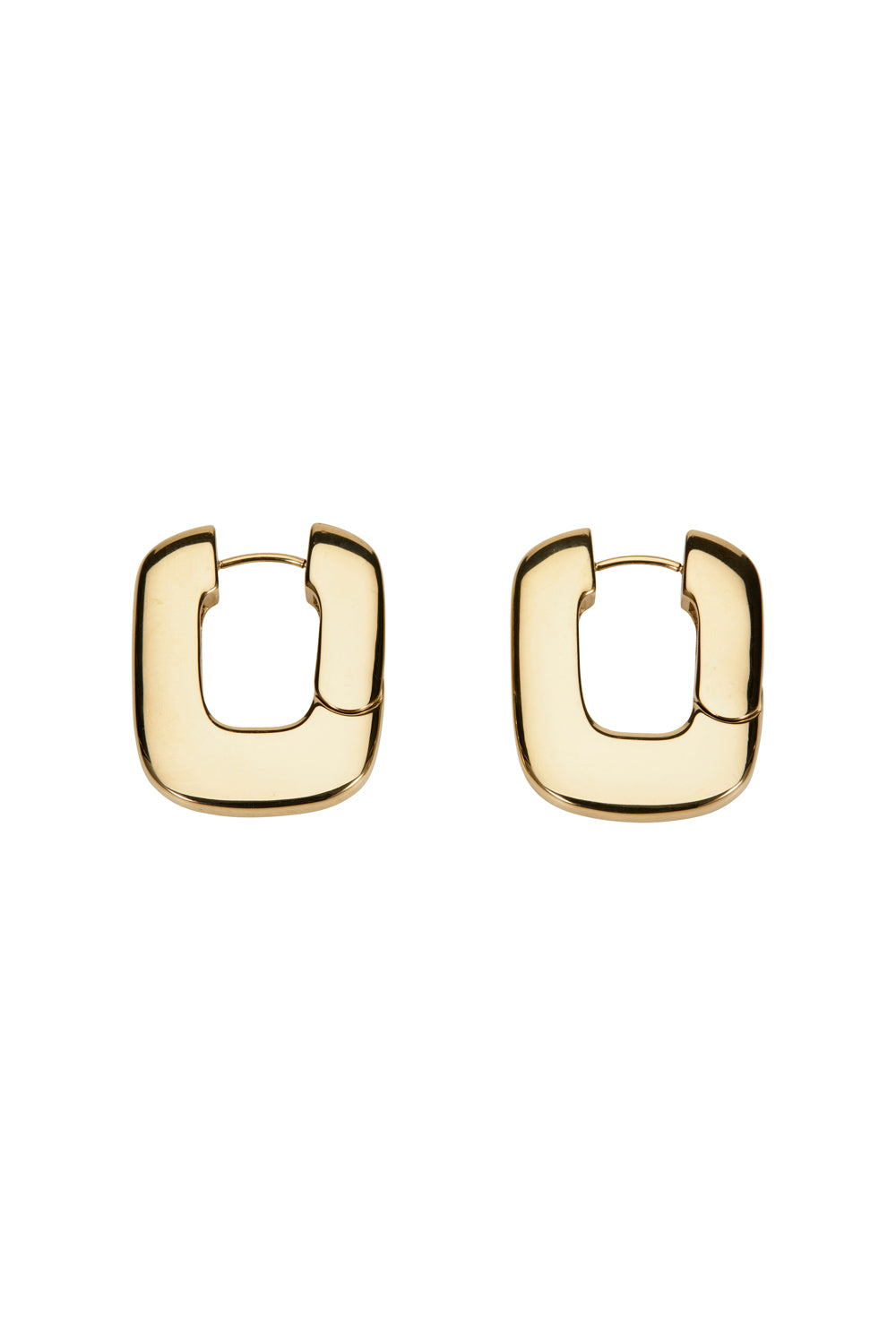 Large Rectangular Hoop Earrings