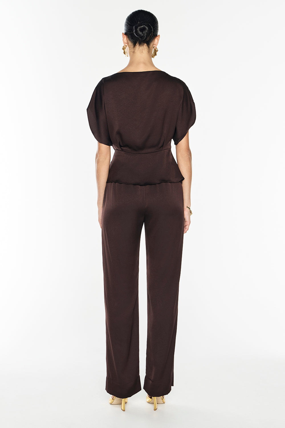 Glossed Over Pull On Pant