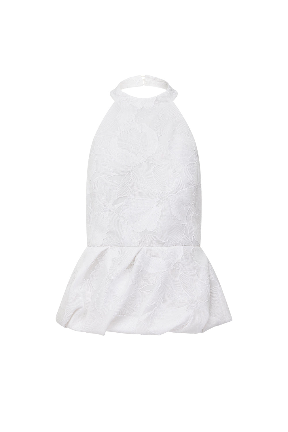Sheer Force Peplum Top