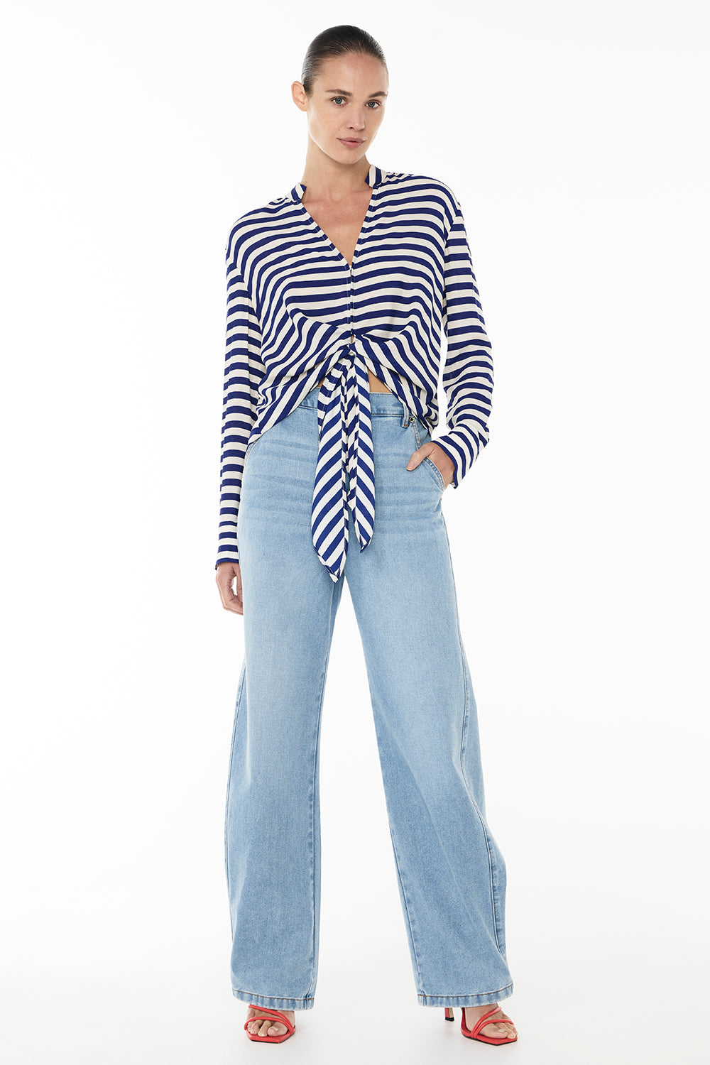Riviera Striped Tunic Blouse