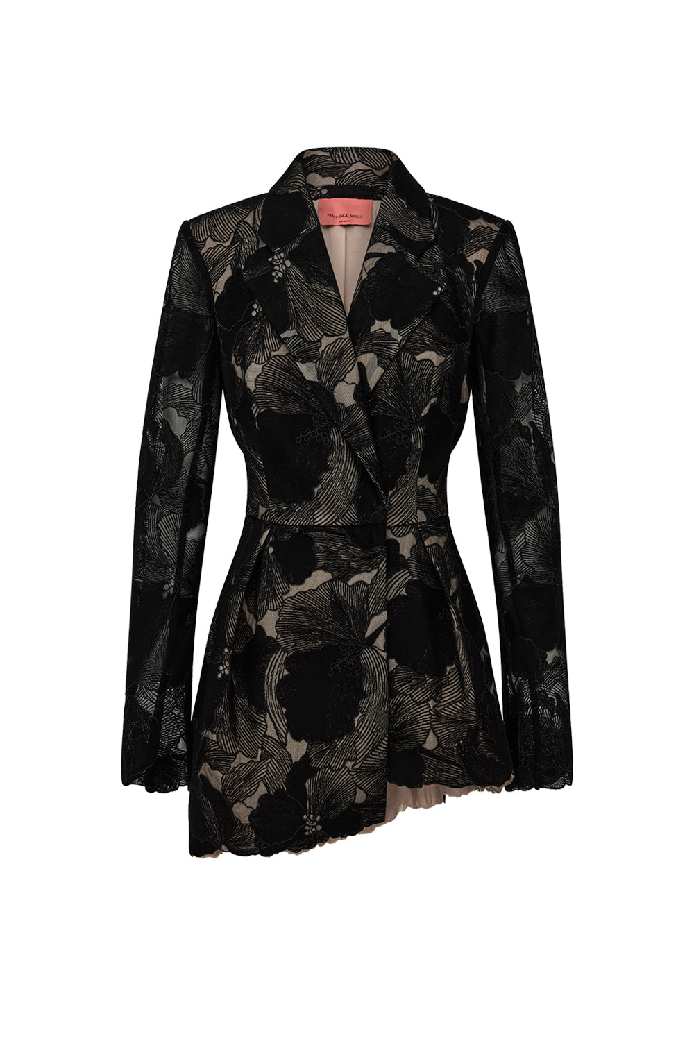 Sheer Force Peplum Blazer