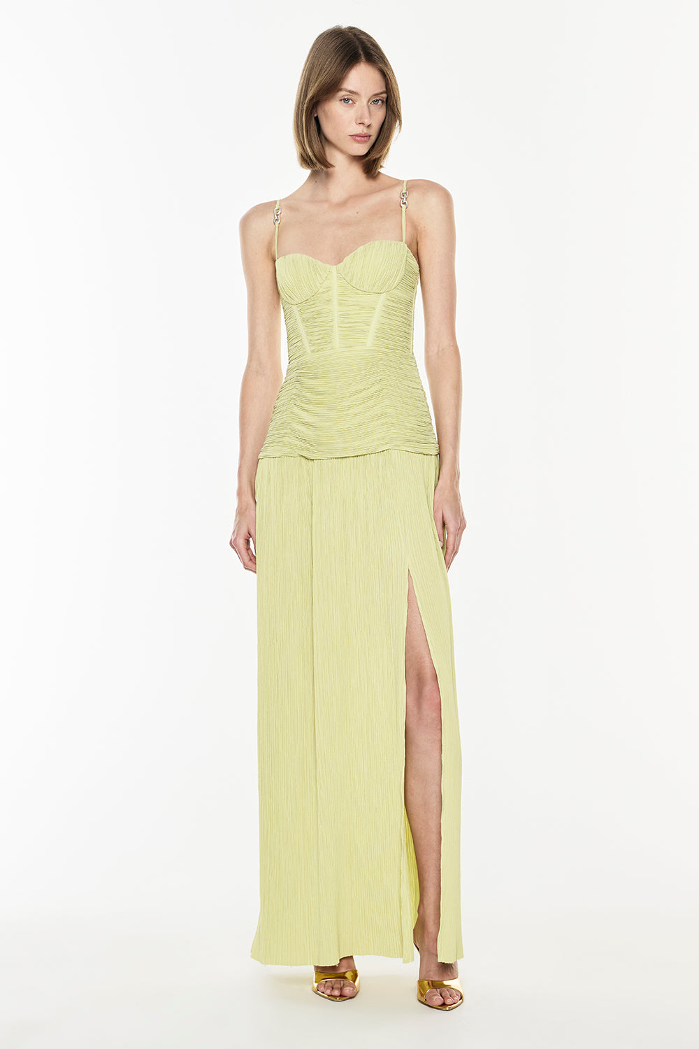Double Time Pleat Dress