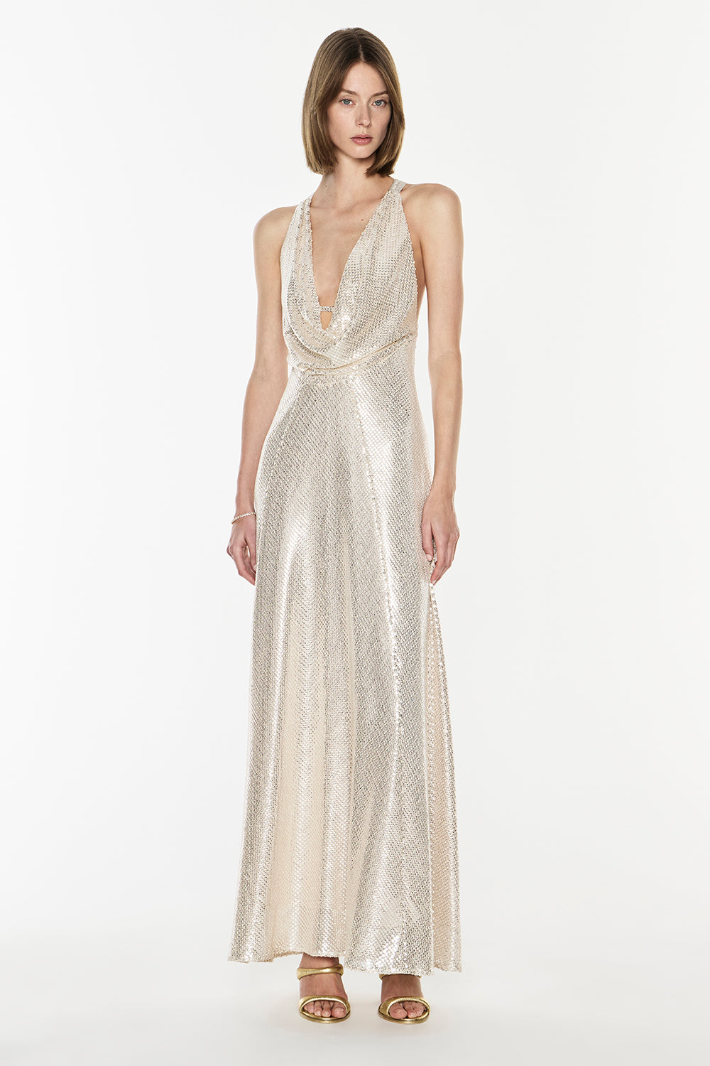 High Voltage Cowl Dress