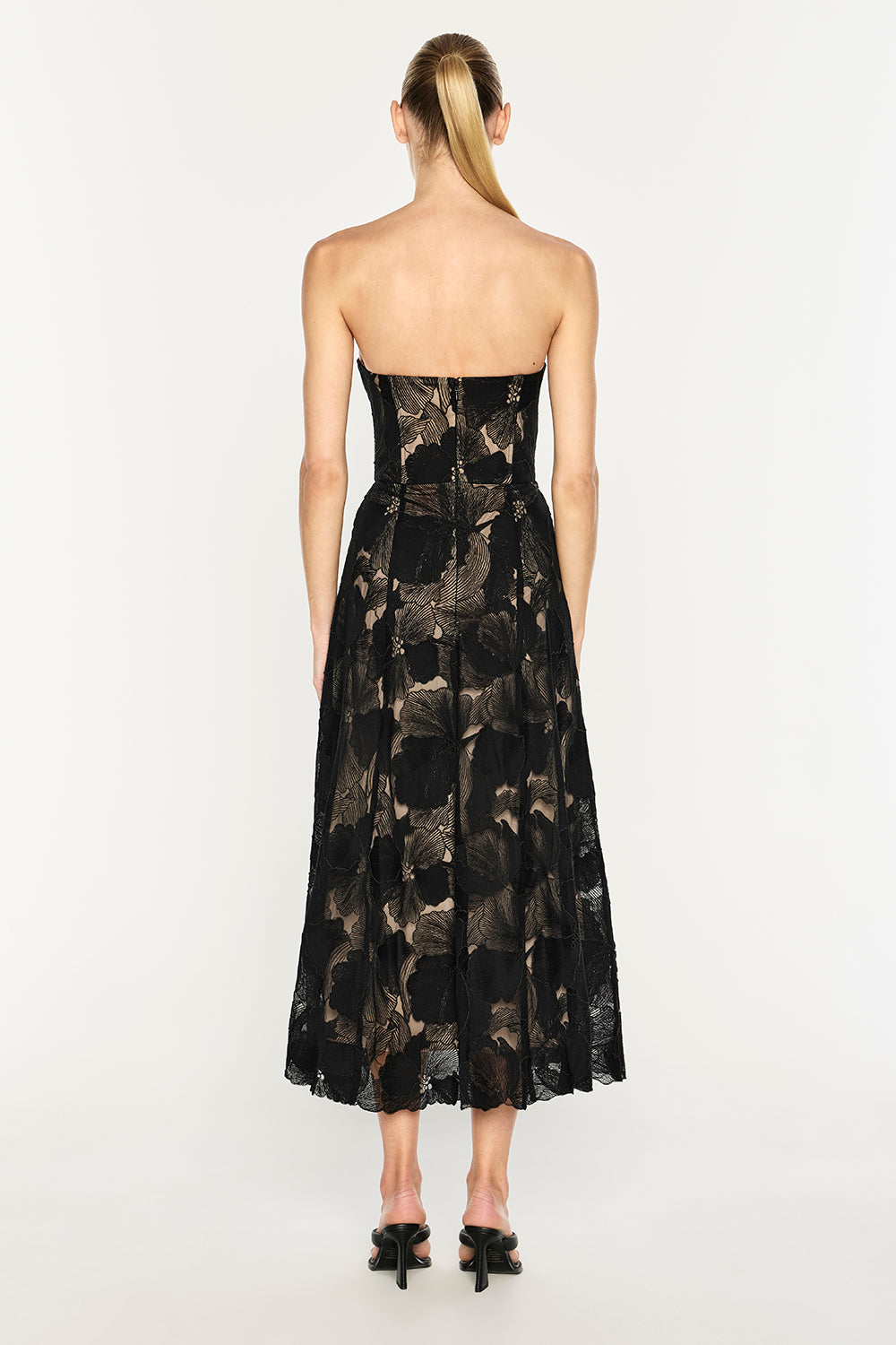 Sheer Force Strapless Dress