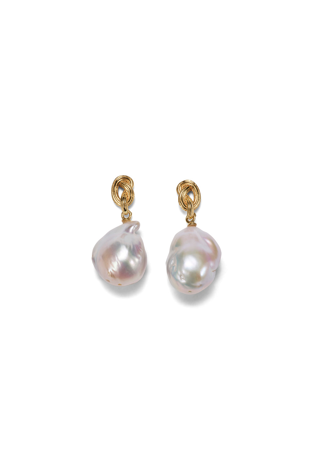 Freshwater Pearl Knot Earring