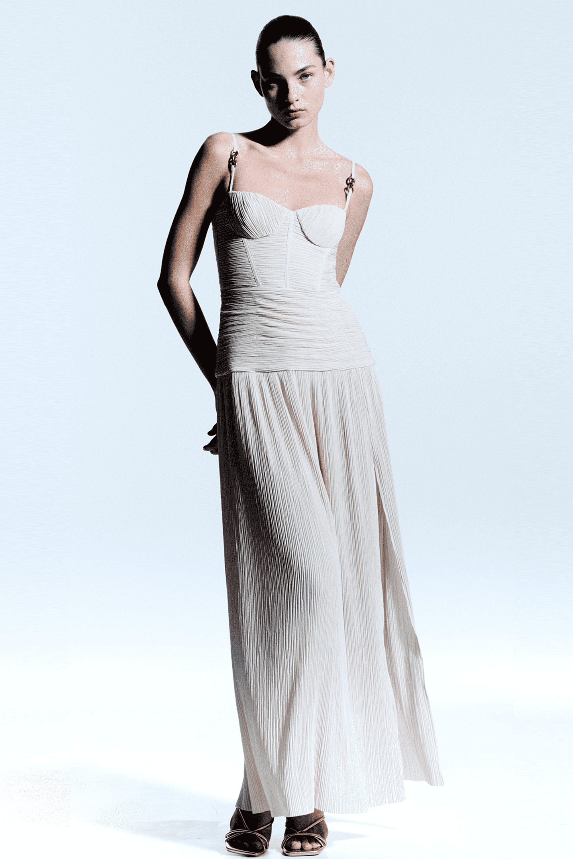 Double Time Pleat Dress