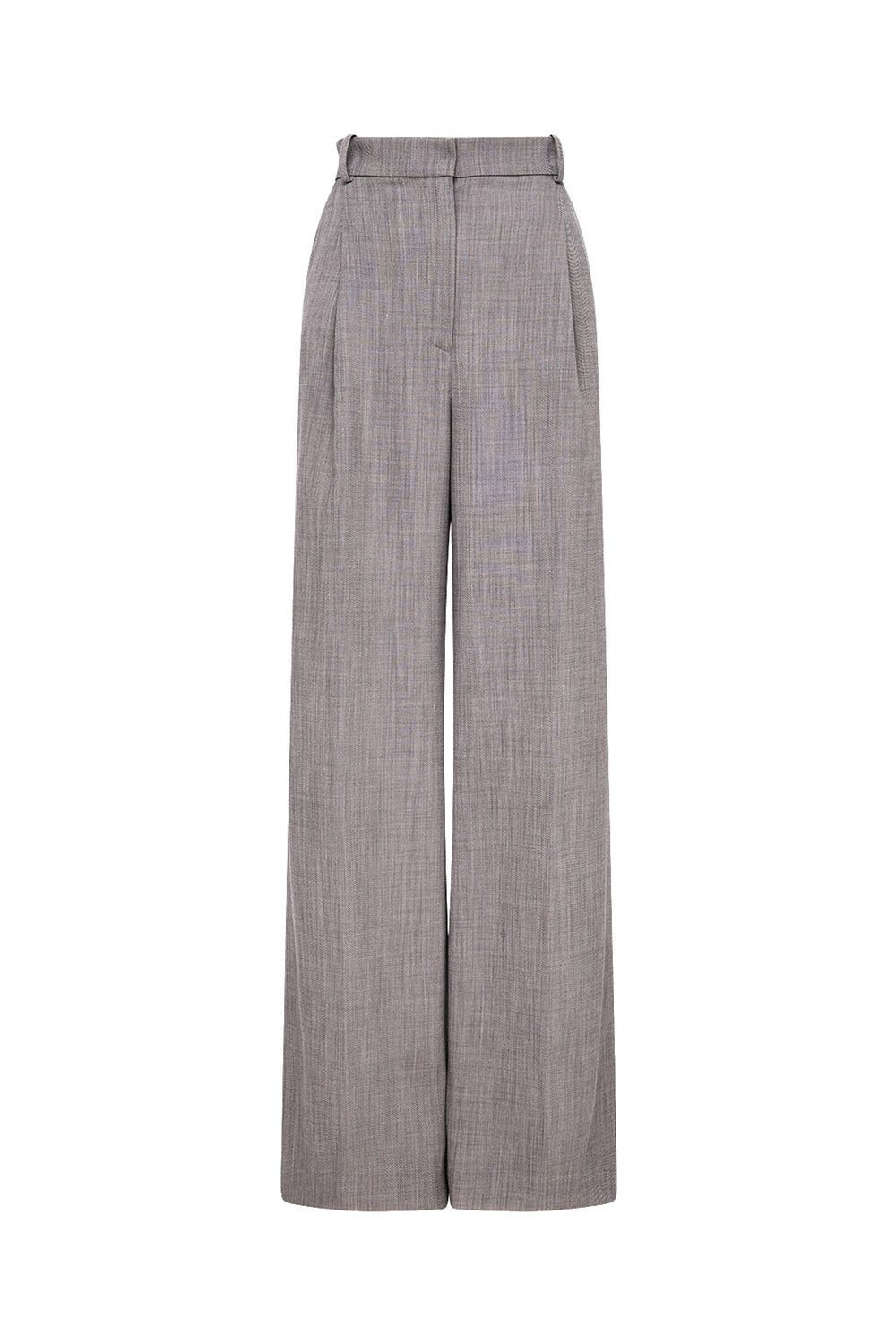 Gray checkered pants on a white background