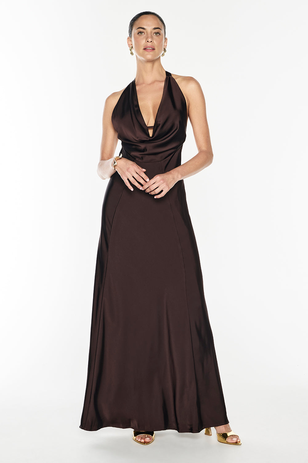 Charmed Cowl Slip Dress