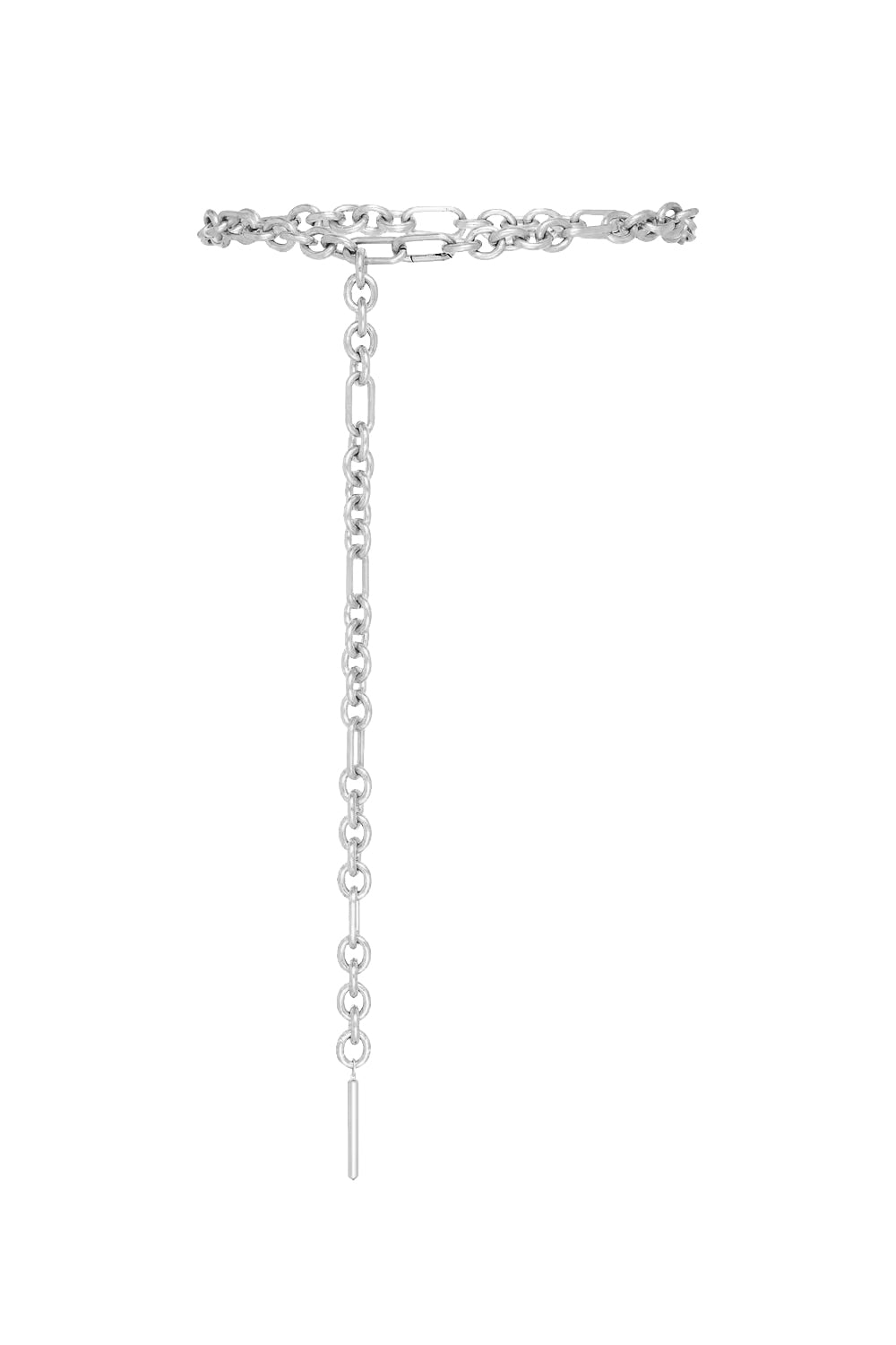 Silver Tone Chain Belt