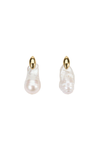 Irregular Freshwater Pearl Earrings