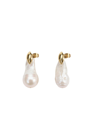 Irregular Freshwater Pearl Earrings