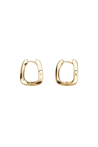 Small Rectangular Hoop Earrings