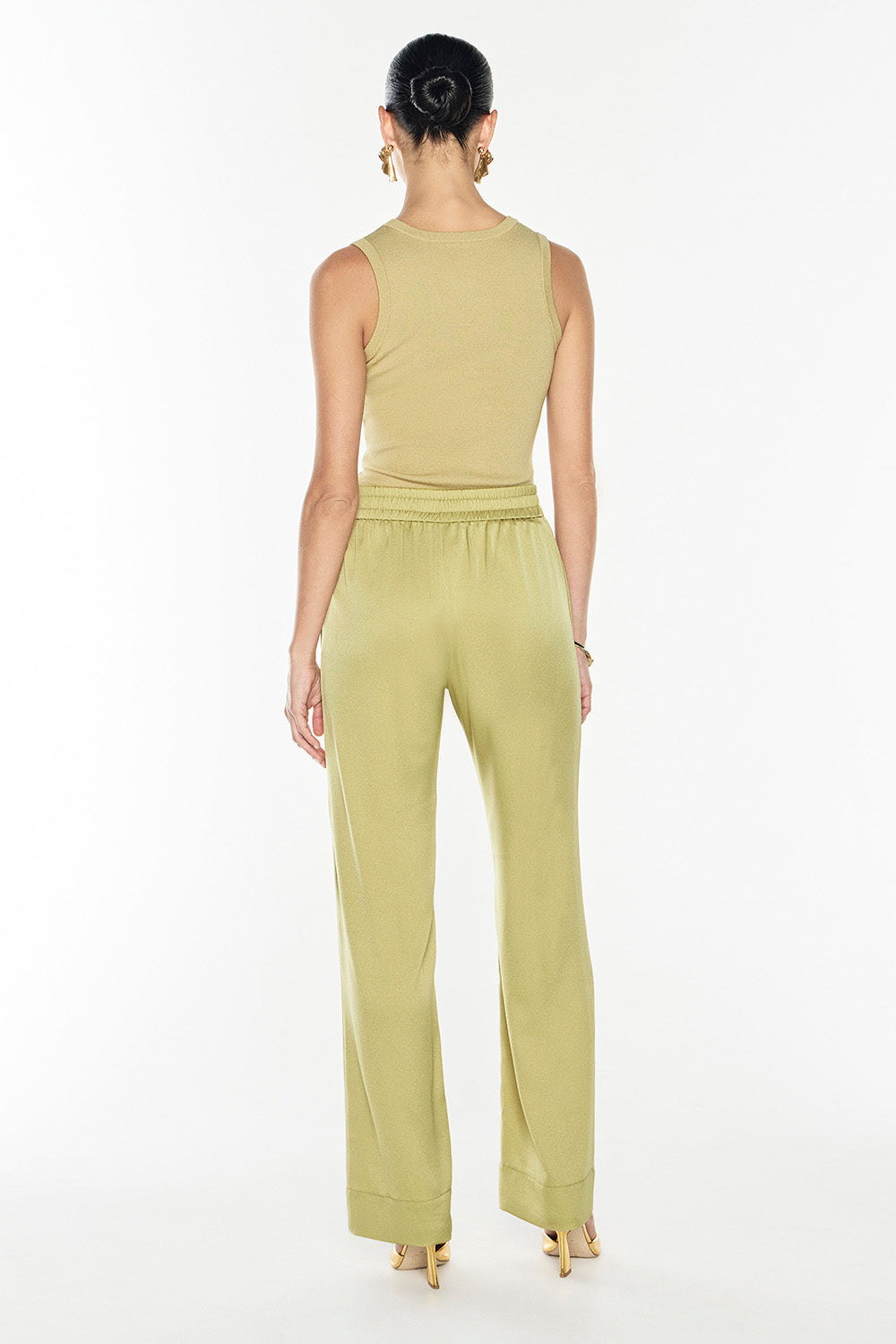 Glossed Over Pull On Pant