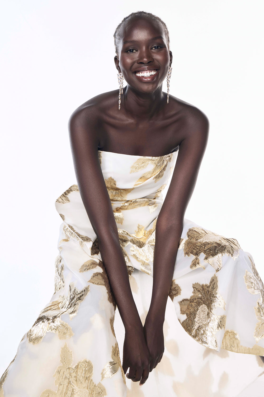 slim fit dress slacks Paved With Gold Gown – MANNING CARTELL
