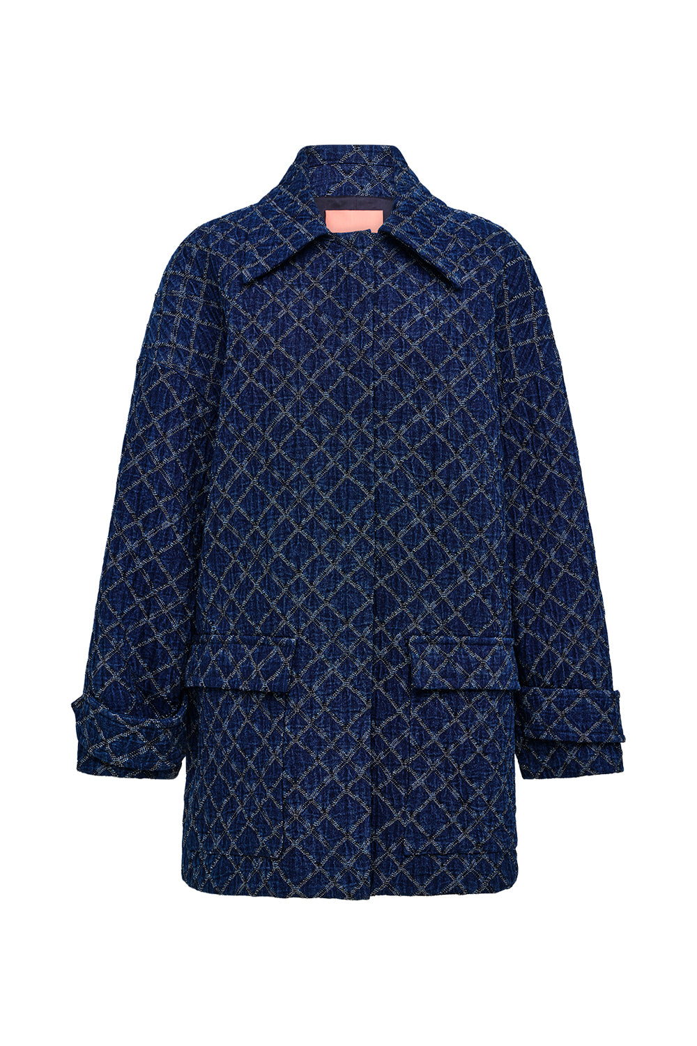 Quilted Denim Bomber
