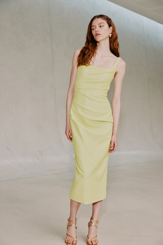 Love Blossoms Raffia Midi Dress