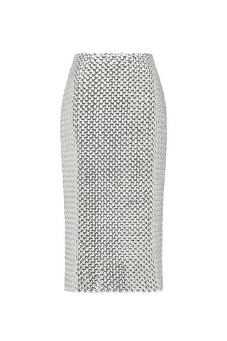 sequins pencil skirt on a white background