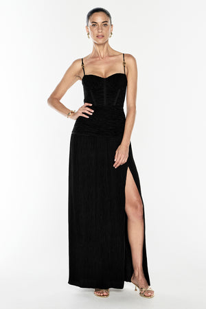 Double Time Pleat Dress