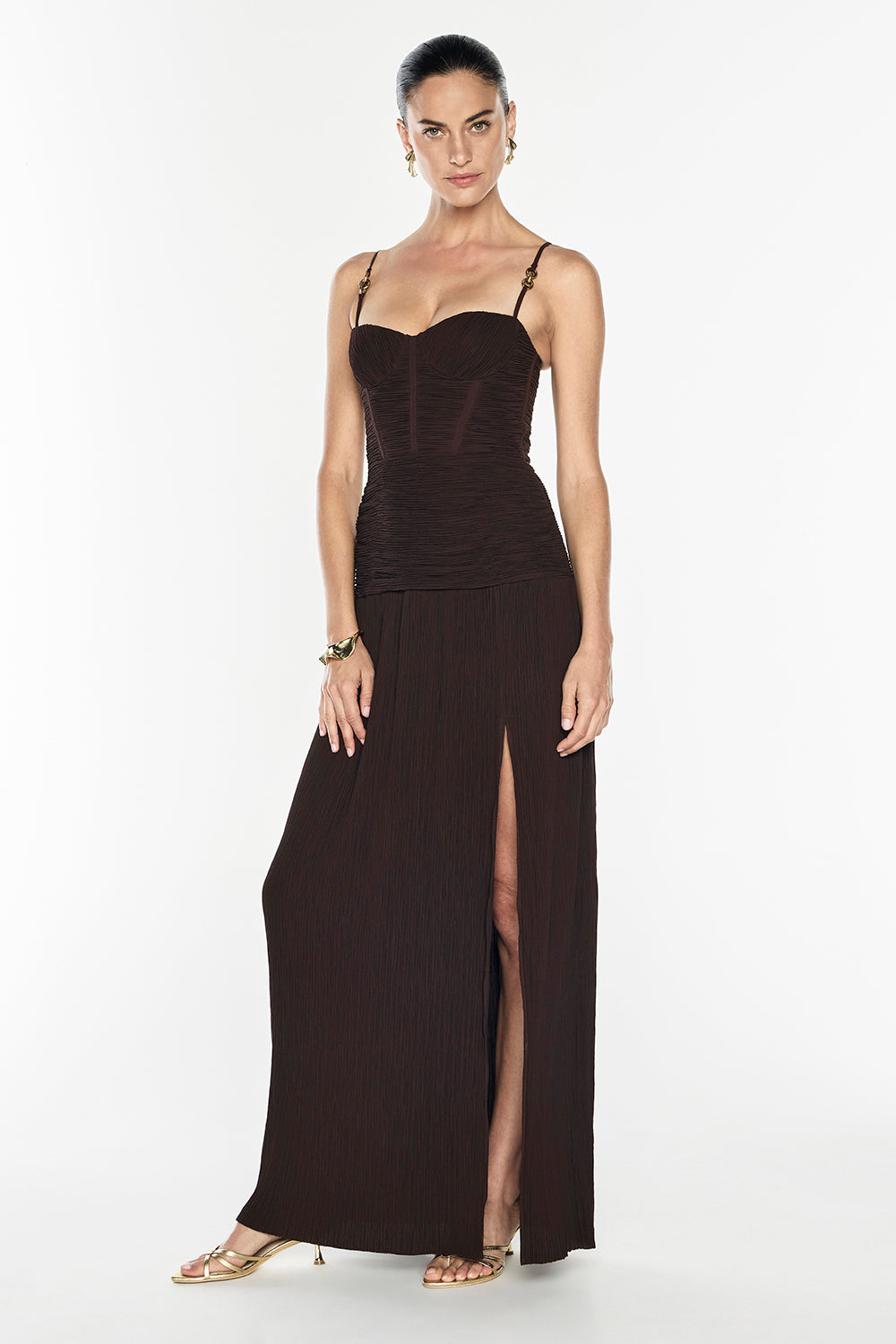 Double Time Pleat Dress