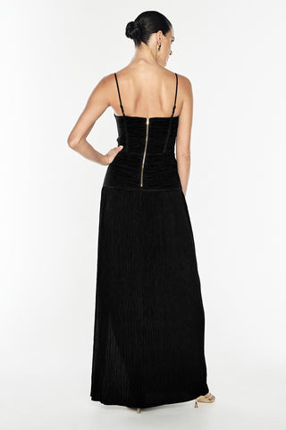 Double Time Pleat Dress