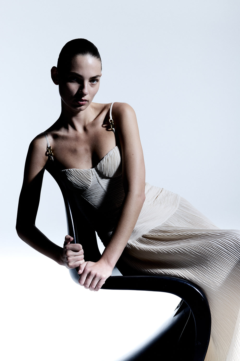 manning cartell double time pleat dress black BLACK DOUBLE TIME PLEAT DRESS  Aquino's Attire