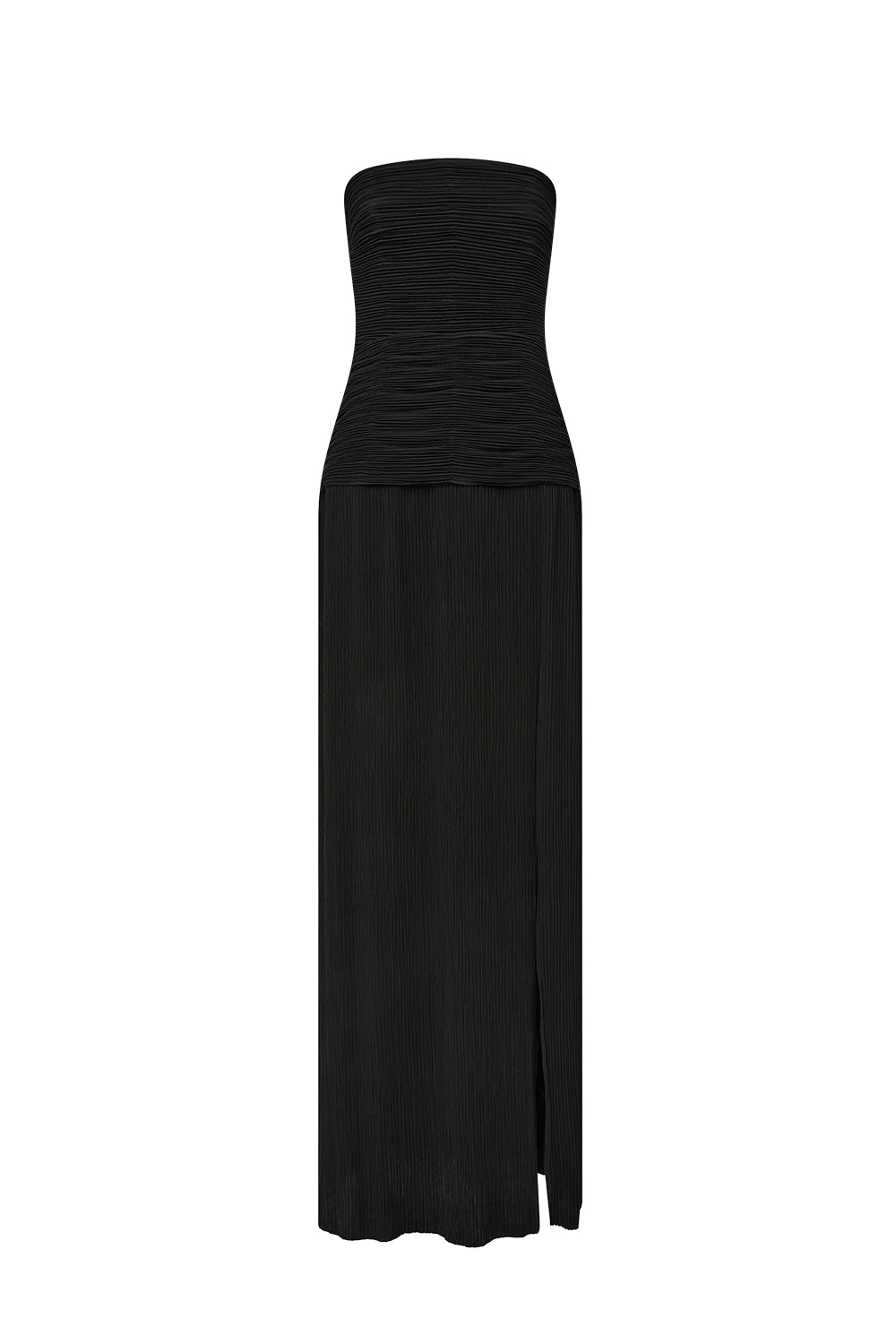 open lace back dress Double Time Pleat Strapless Dress – MANNING CARTELL