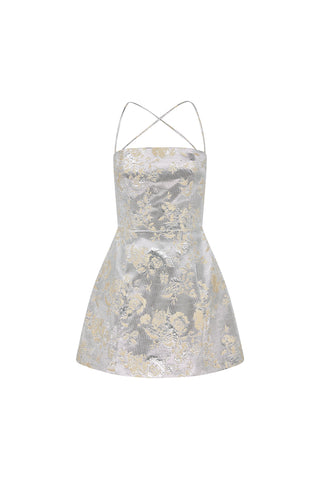 Precious Metal Mini Dress