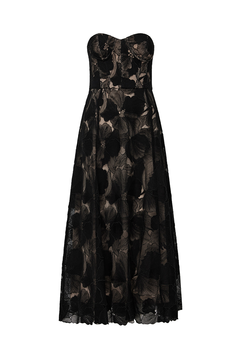 Sheer Force Strapless Dress