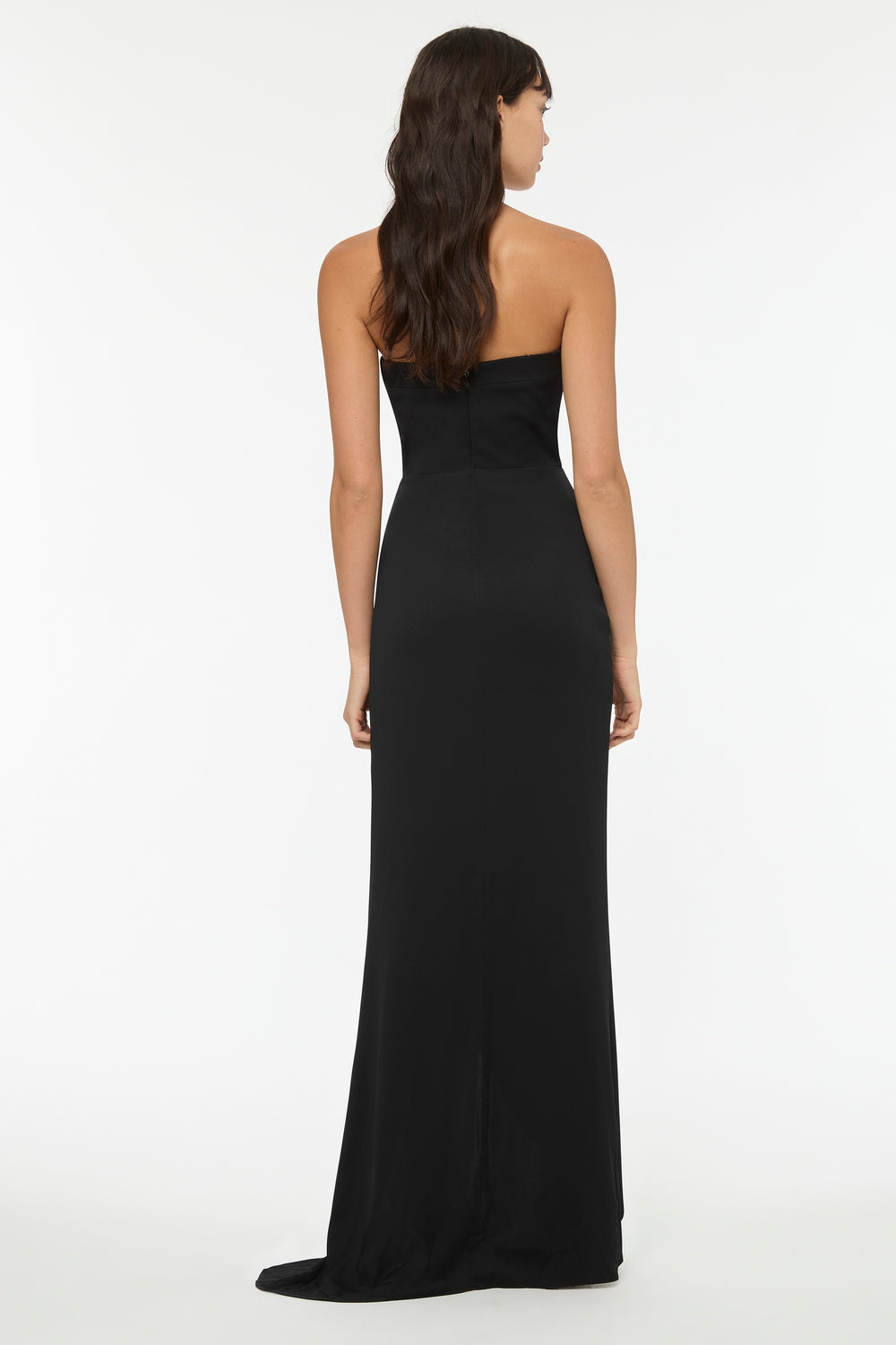 Asymmetrical Games Strapless Gown