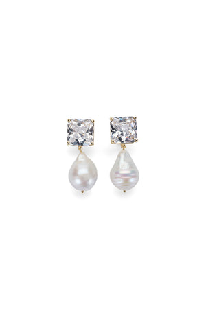 Diamante Pearl Small Earrings