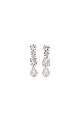 Diamante Pearl Large Earrings
