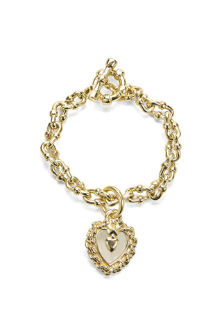 Fob Heart Chain Bracelet