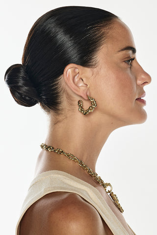 Chunky Chain Hoop Earrings