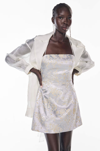Precious Metal Mini Dress
