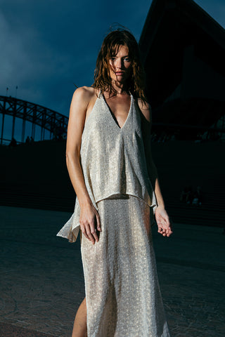 Illuminated Halter Dress