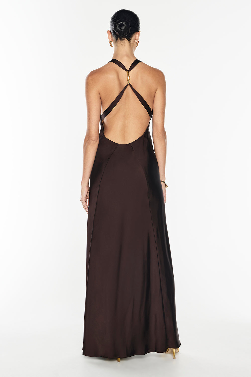 manning cartell brown dress Manning Cartell Provence Halter Dress Cognac – The Dress Nook main image 1