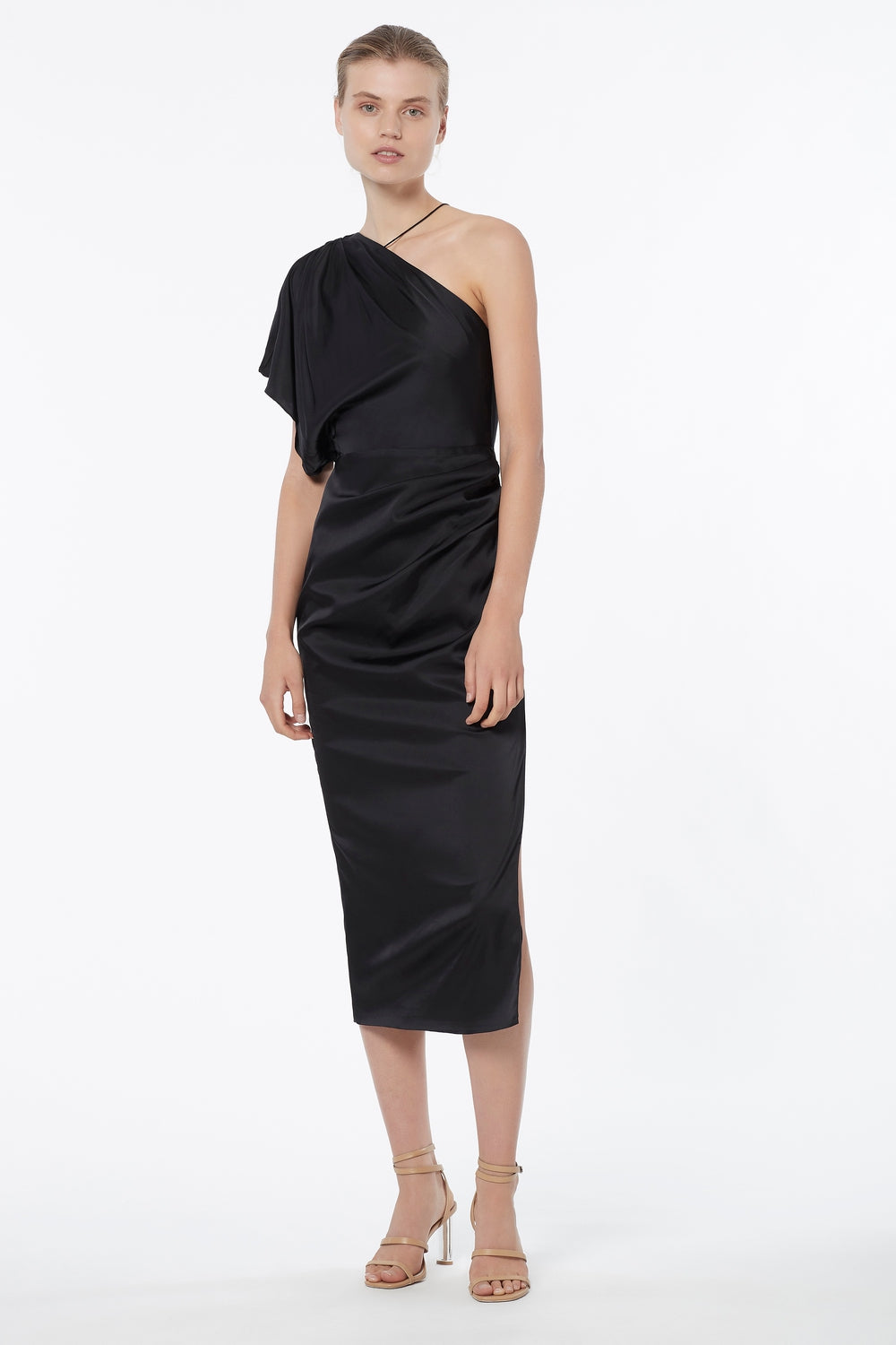 Manning Cartell - Miami Heat Asymmetric Dress Champagne (Size 12