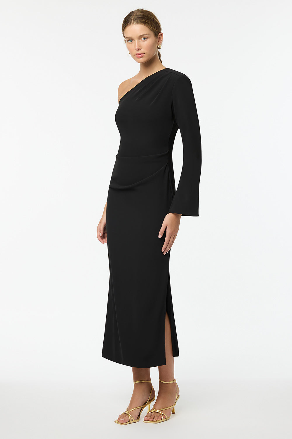 One arm midi clearance dress