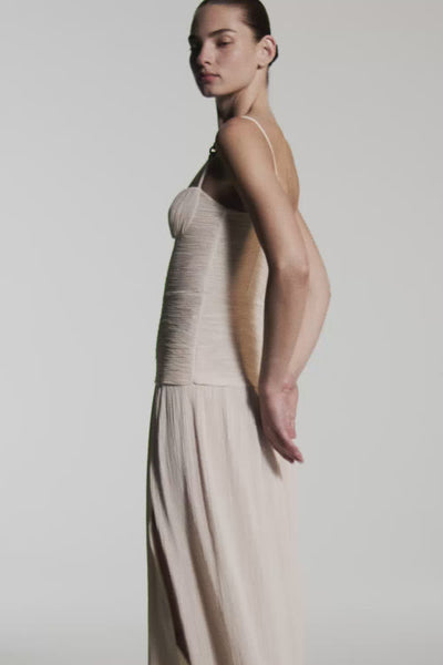 double time pleat nougat