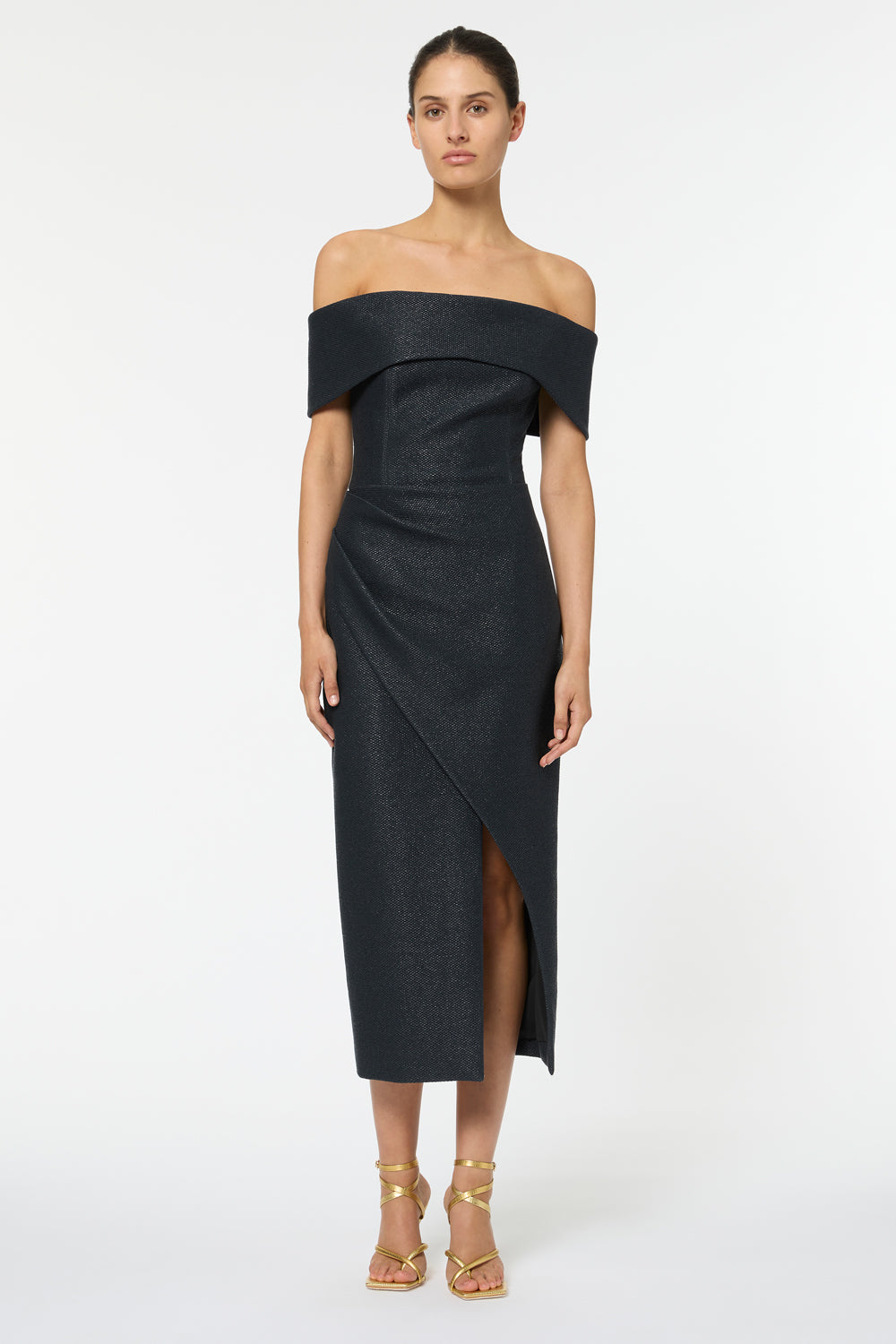 Manning Cartell - Miami Heat Asymmetric Dress Champagne (Size 12